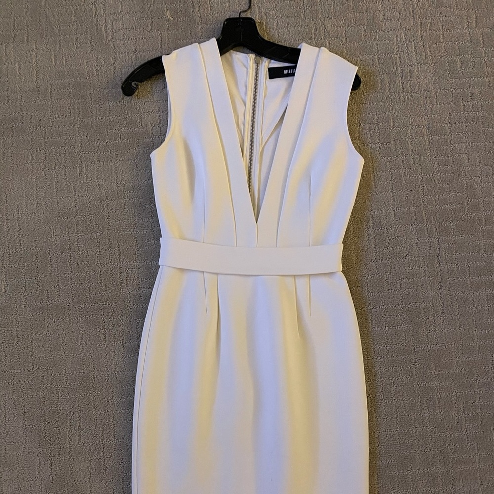 Nicholas plunge neck dress